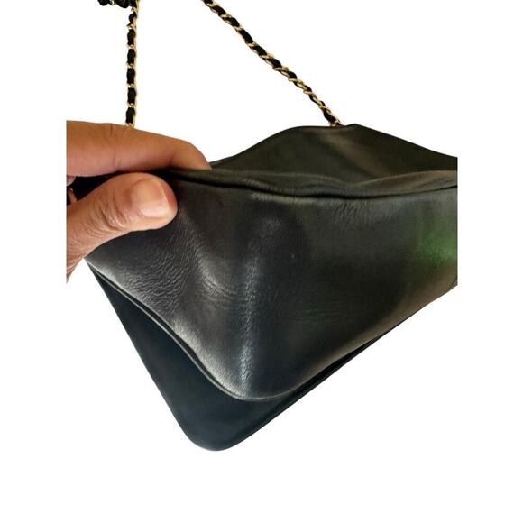 VTG Moschino Crossbody heart shape quilted lambskin Gold chain strap purse SOFT - Picture 6 of 16